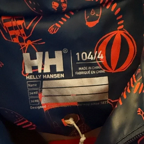 Helly Hansen Children's Red and Blue Rain Gear - Picture 2 of 6